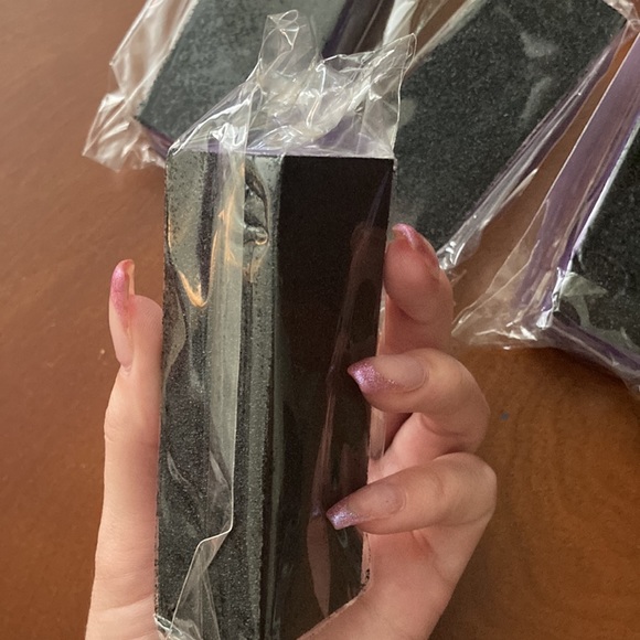 Lot of FIVE Nail Buffer Sanding Blocks NEW In Plastic - Picture 3 of 3